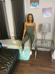 I Slay / Tube Top Jumpsuit