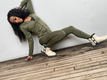 Load image into Gallery viewer, &quot;On Chill&quot; 2 Piece Set (Olive)
